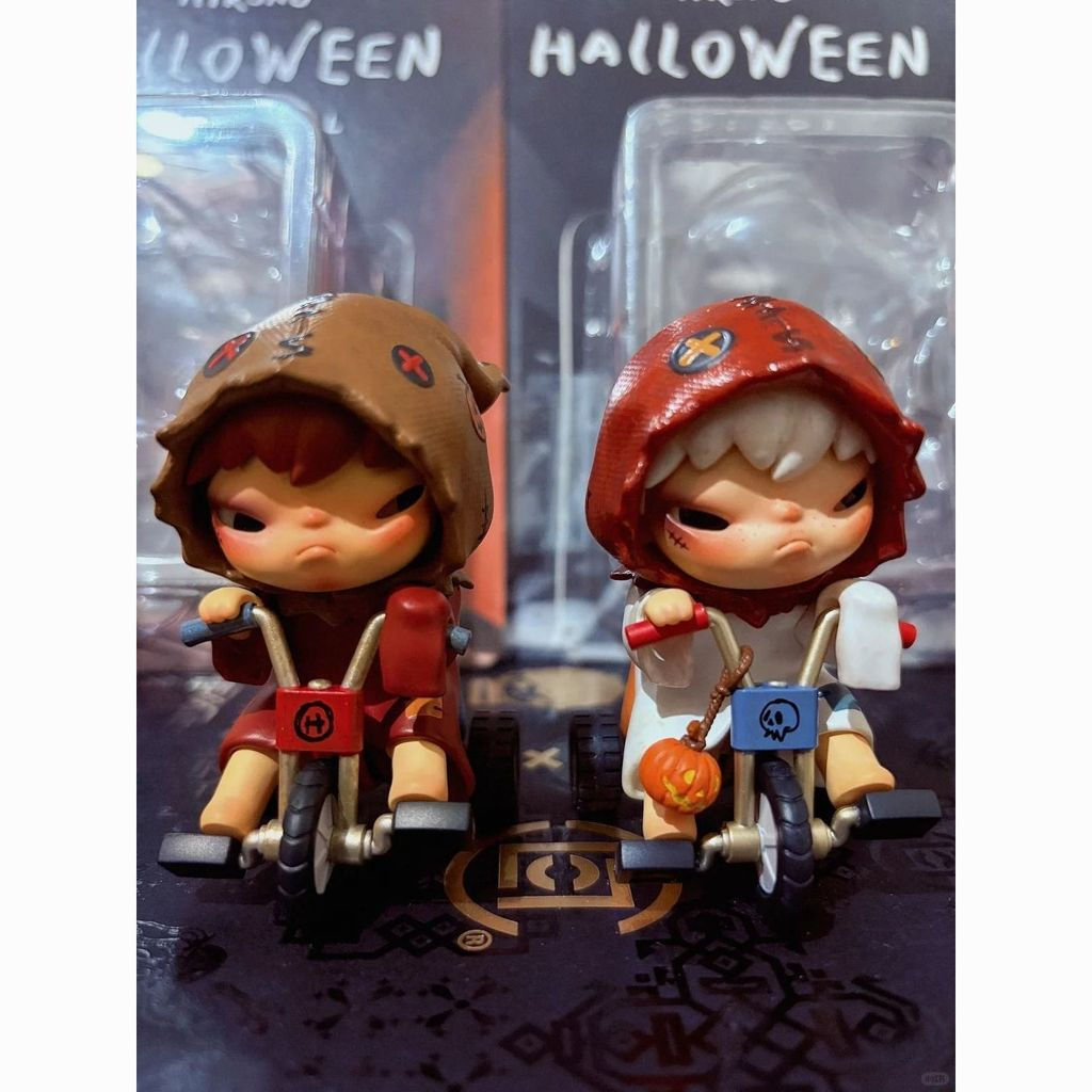 Hirono Halloween, tượng nhỏ, hộp mù, quà tặng, vật trưng bày, đồ chơi ô tô, huy hiệu Hirono KTB1