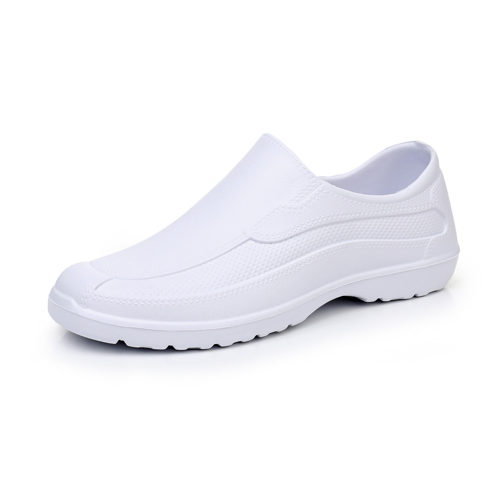 Tel: Tóc Thẳng Đầu Bếp Giày Nam Chống Trơn Trượt Chống Thấm Nước Axit Kiềm EVA Giày Nước Nhà Bếp Già