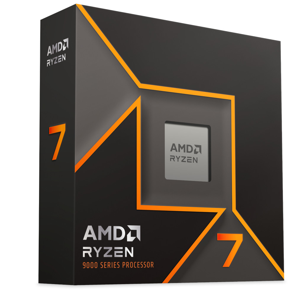 CPU AMD Ryzen 7 9700X Box Hãng (3.8 GHz Boost 5.5 GHz | 8 Cores / 16 Threads | 32 MB Cache) - Hàng C