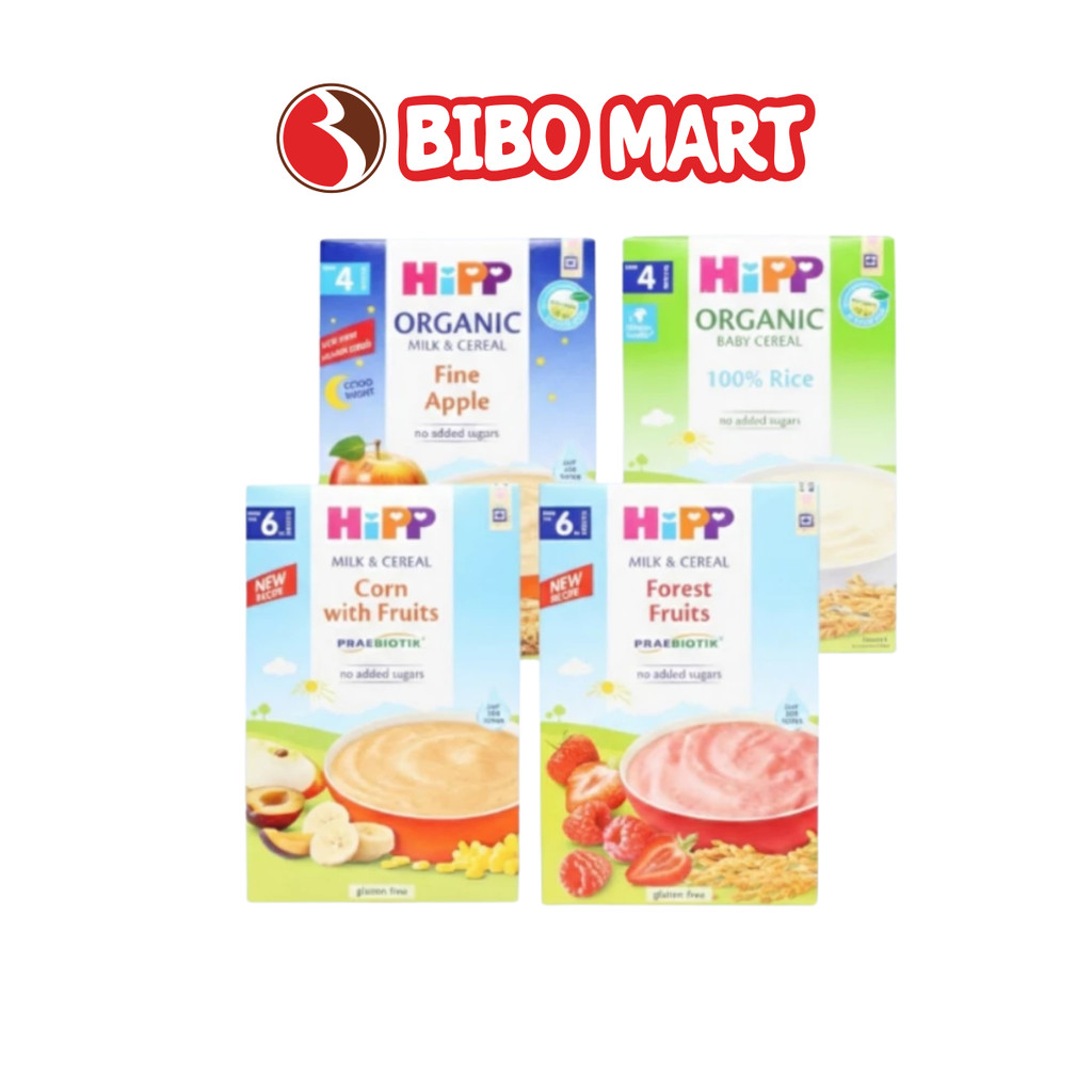 Bột Ăn Dặm HiPP Organic Nhũ Nhi Khởi Đầu Bổ Sung Probiotic Chất Xơ Cho Bé 6 Tháng - Bibomart