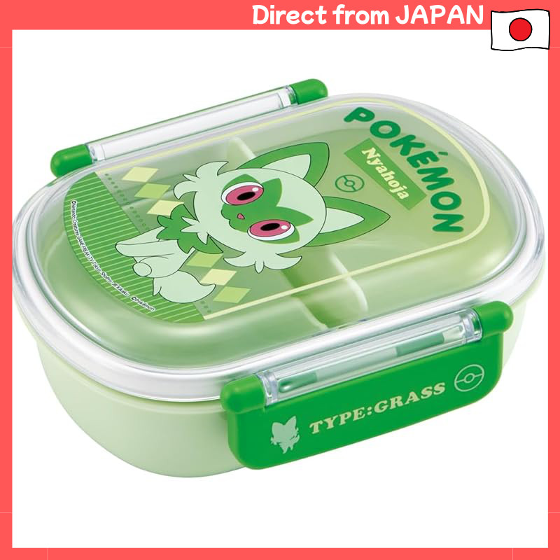 Skater Kids Lunch Box and Accessories Set - Pokémon Nyaho, Anti-Bacterial, Made in Japan