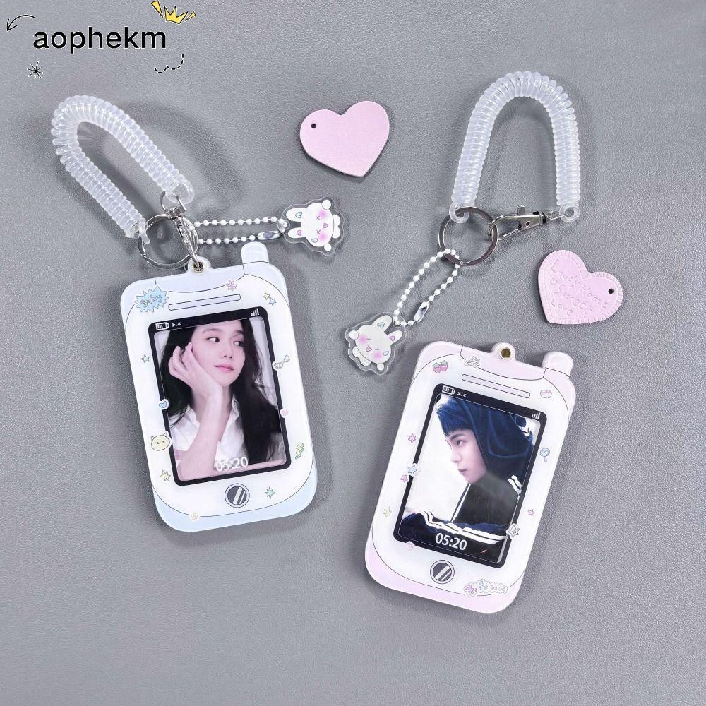 Giá đỡ Photocard AOPHEKM Kpop, Khung điện thoại Acrylic Idol Photo Card Tay áo, Thẻ xe buýt ID Móc k