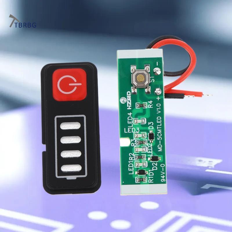 TBSBG 1 / 3 / 5 Cái 5S 18V 21V Li-Battery Màn Hình Hiển Thị Điện Bảng Hiển Thị LED Máy Khoan Điện Tu