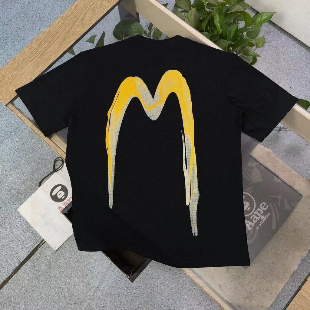 EVISU Thần Tài - Áo Thun Ngắn Tay Nam Nữ, Kích Thước Lớn, Phong Cách Cặp Đôi, Đáy Áo Sơ Mi