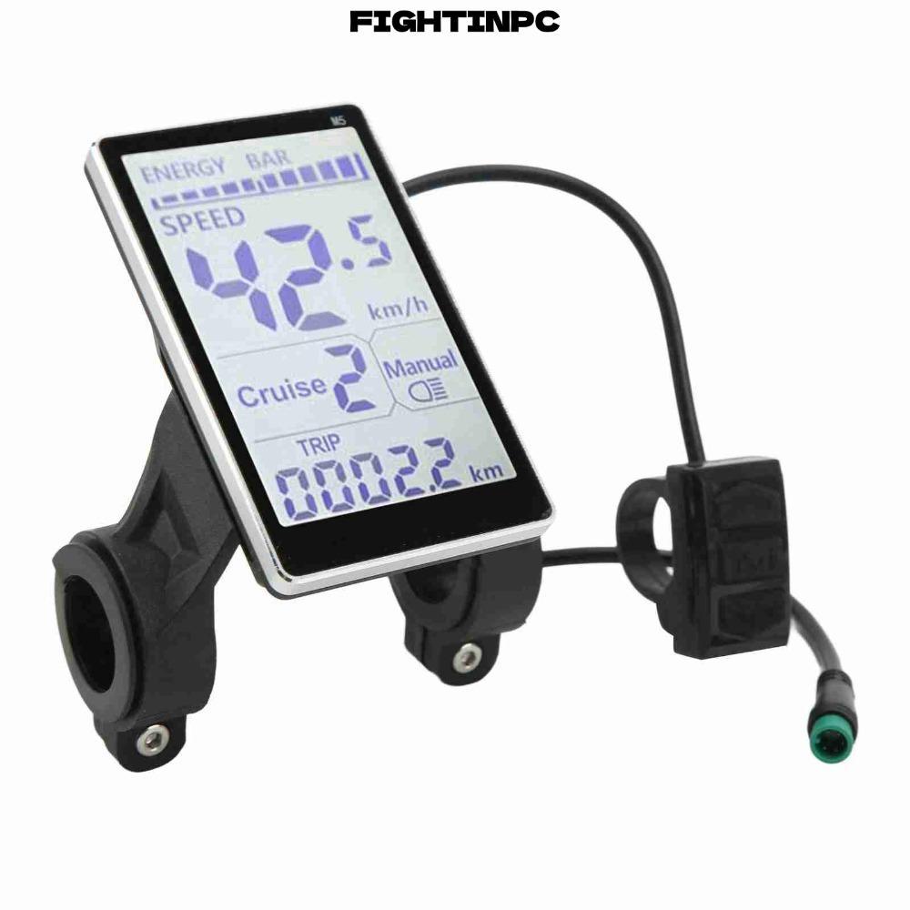 Đồng hồ đo LCD Fightinpc cho xe đạp điện và xe tay ga điện - Màn hình LCD đa năng, bền bỉ, chống nướ