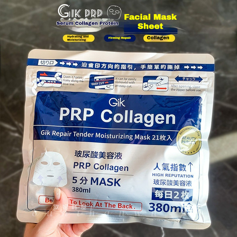 Mặt nạ dưỡng ẩm và phục hồi Collagen Gik PRP 21 miếng dưỡng ẩm phục hồi dưỡng ẩm làm săn chắc và làm