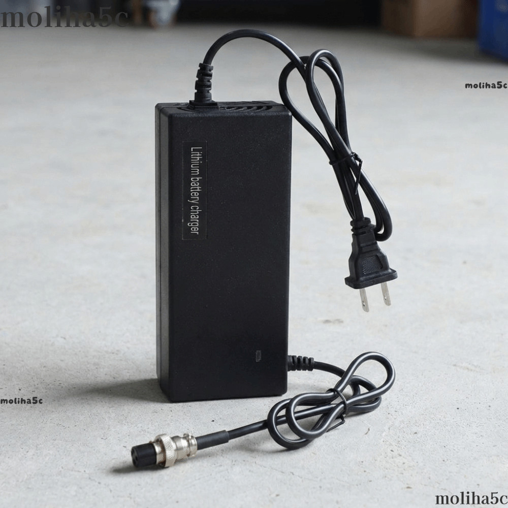 Bộ sạc xe tay ga điện MOLIH, Bộ sạc xe đạp điện bằng nhựa 54,6V, Sạc xe tay ga di động 2A bền bỉ Xe 