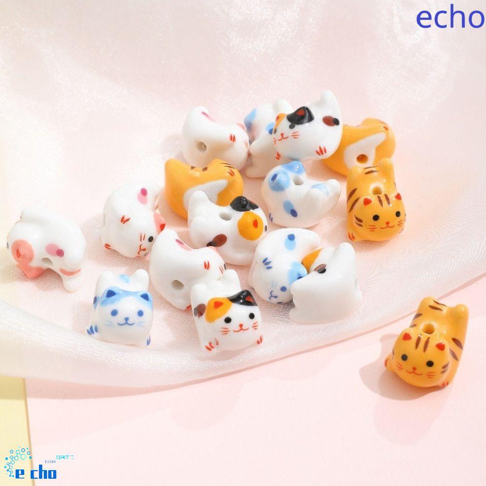 WELON Gốm Calico Cat Hạt, Kitty Cat Gừng Cat Hạt, Thời Trang Làm Vòng Tay Handmade Sứ DIY Trang Sức 