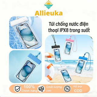 Allieuka-Túi chống nước điện thoại IPX8 trong suốt,Độ nhạy cảm ứng,phim trong suốt độ nét cao,Bảo vệ điện thoại của bạn