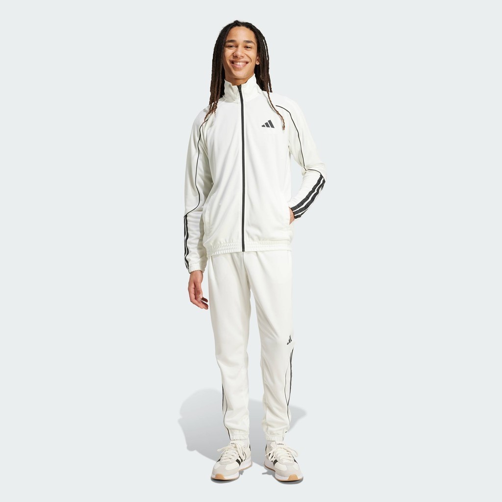 adidas Phong cách sống BỘ TRACKSUIT 3 GẠCH STADIUM Nam trắng JX5527