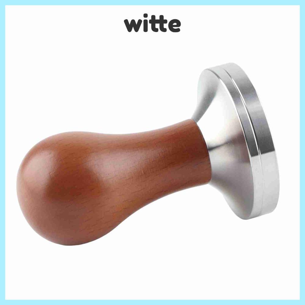 WITTE Espresso Tamper, Đế thép không gỉ 58mm Đế phẳng Cà phê Tamper, Dụng cụ Barista chuyên nghiệp T