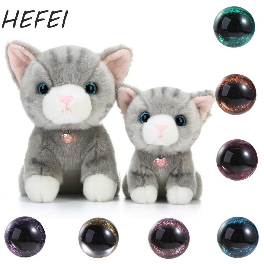 HEFEI Mắt An Toàn Cho Amigurumi, Mắt Mèo Amigurumi Mắt An Toàn Cho Móc, 3D Tự Làm Lấp Lánh Mắt An To