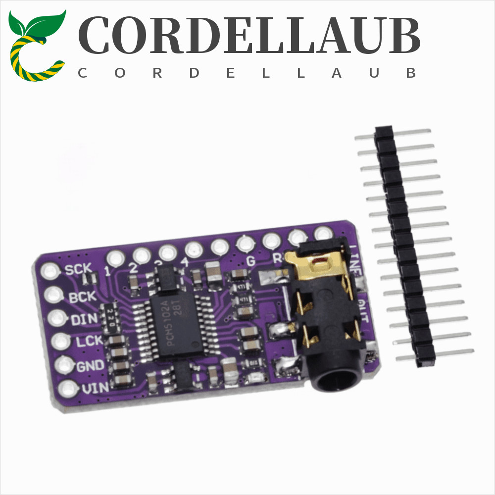 Máy nghe nhạc CORDELLAUB PCM5102A I2S, Máy nghe nhạc DAC PCM5102A Mô-đun máy nghe nhạc I2S, Giao diệ