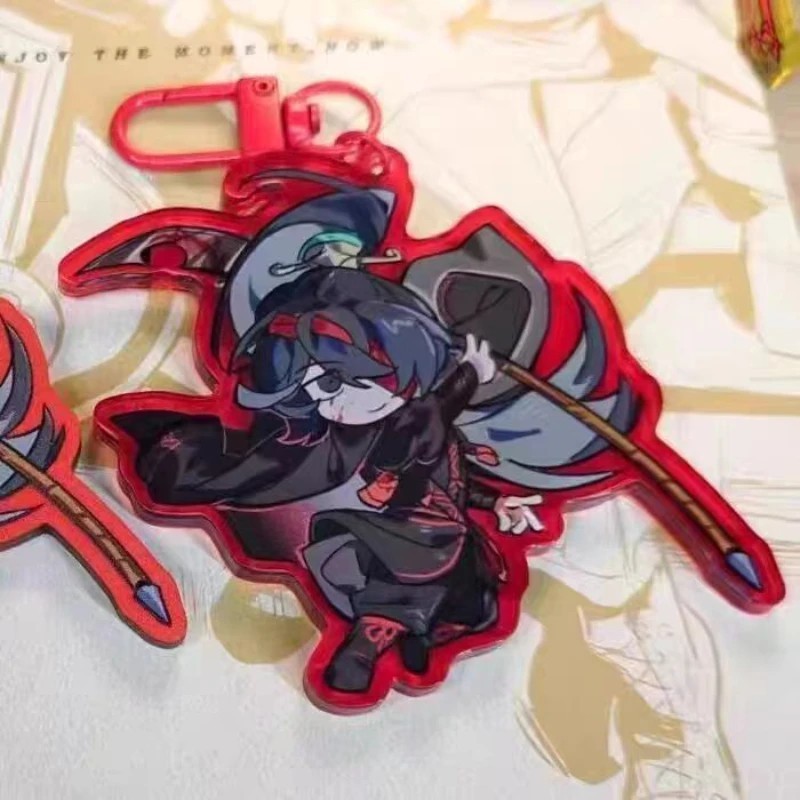 Móc khóa Limbus Company Heathcliff Hong Lu Ishmael Don Quixote mica acrylic chibi trang trí cặp sách