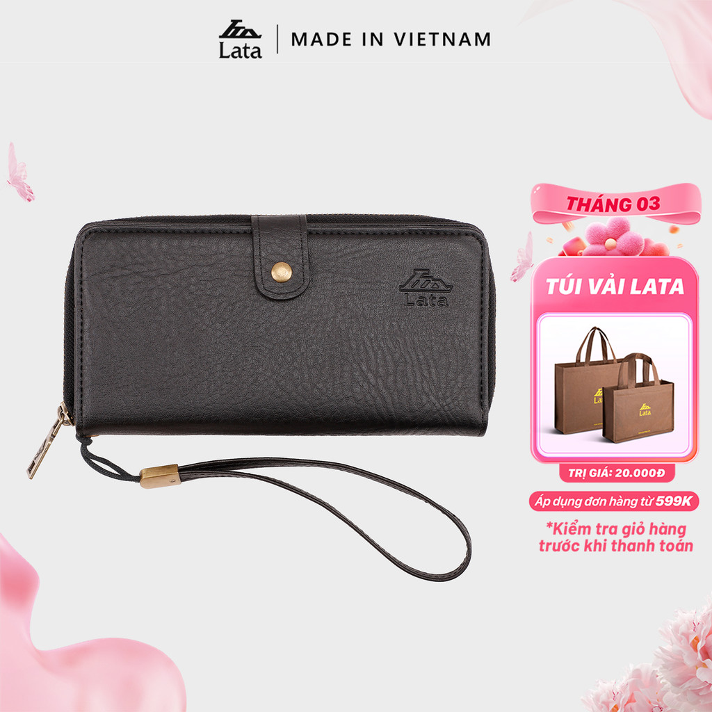 Ví Lata (Thời trang nữ kiểu cầm tay dáng dài - Ví da VN34)
