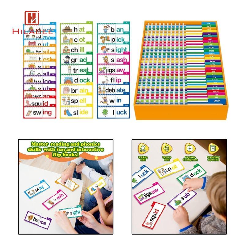 HILABEE Word Families Thẻ Flash Word dành cho các nhà giáo dục tại nhà Học sớm