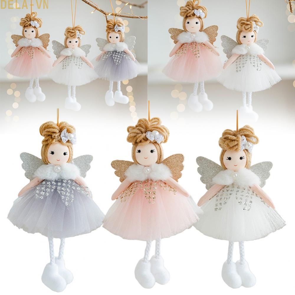 Cute 16CM Fabric Angel Doll Pendant for Christmas Tree and Home Decoration#DELA