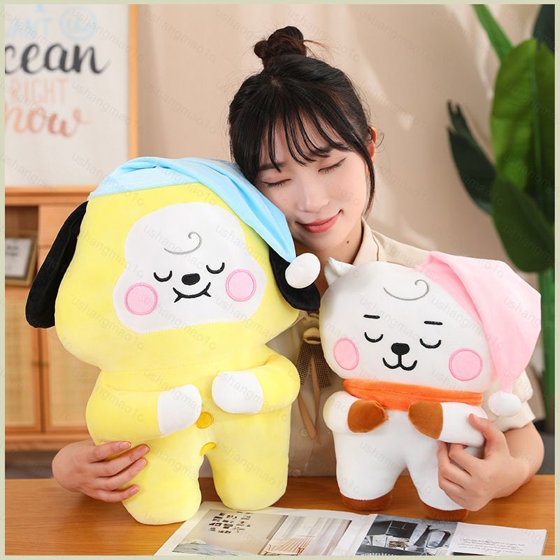 XS1 BTS BT21 Cooky Jungkook Mang J-Hope Chimmy Jimin Sleepy Series Sang Trọng Búp Bê Pyjama Gối Sang
