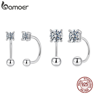Bông tai moissanite bạc 925 thiết kế ren mỏng nhẹ, quà tặng hoàn hảo cho phụ nữ