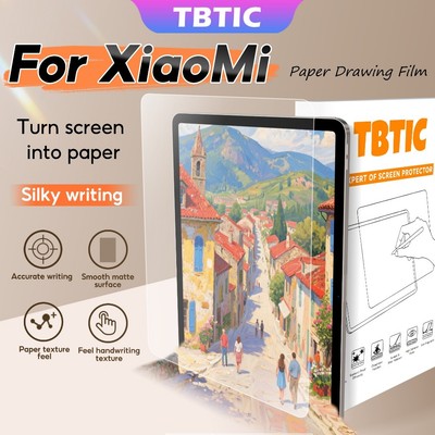 TBTIC Giấy Như Phim Bảo Vệ Màn Hình Cho Redmi Pad 2 11 Pro 12.1in Xiaomi POCO PAD M1 12.1in Mi Pad 7 Pro 11.2 6 6s Pro 12.4 Phim Màn Hình Không Kính