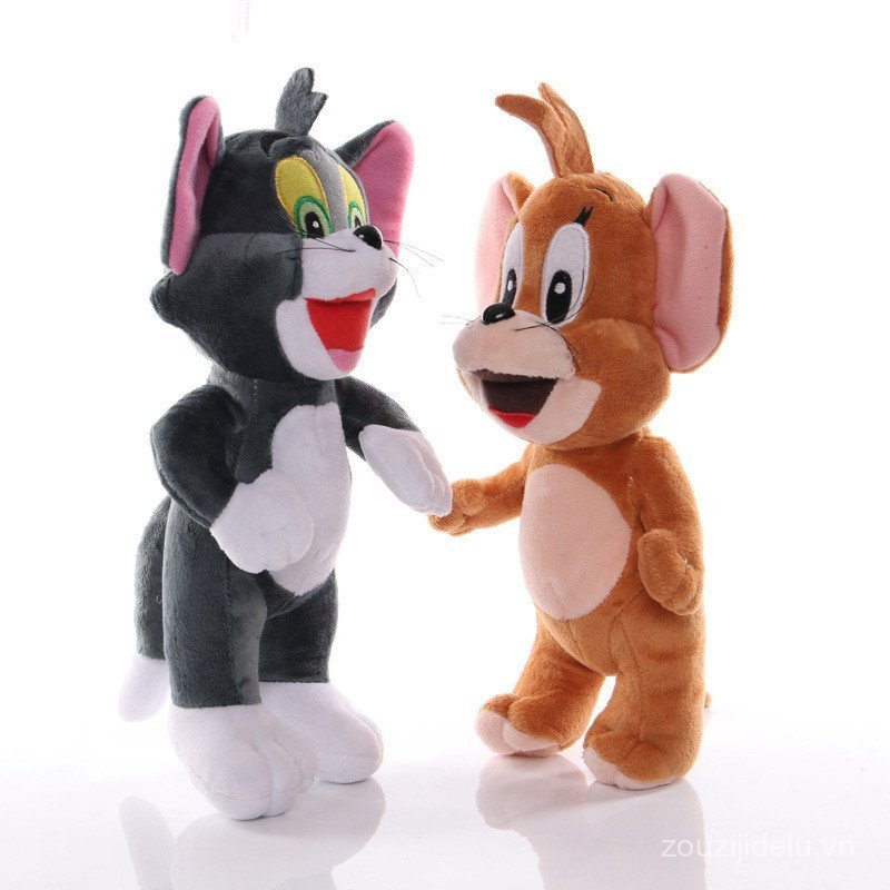 Bán chạy Tom Cat Jerry Mouse Plush Doll Anime Game Doll Mặt dây chuyền búp bê
