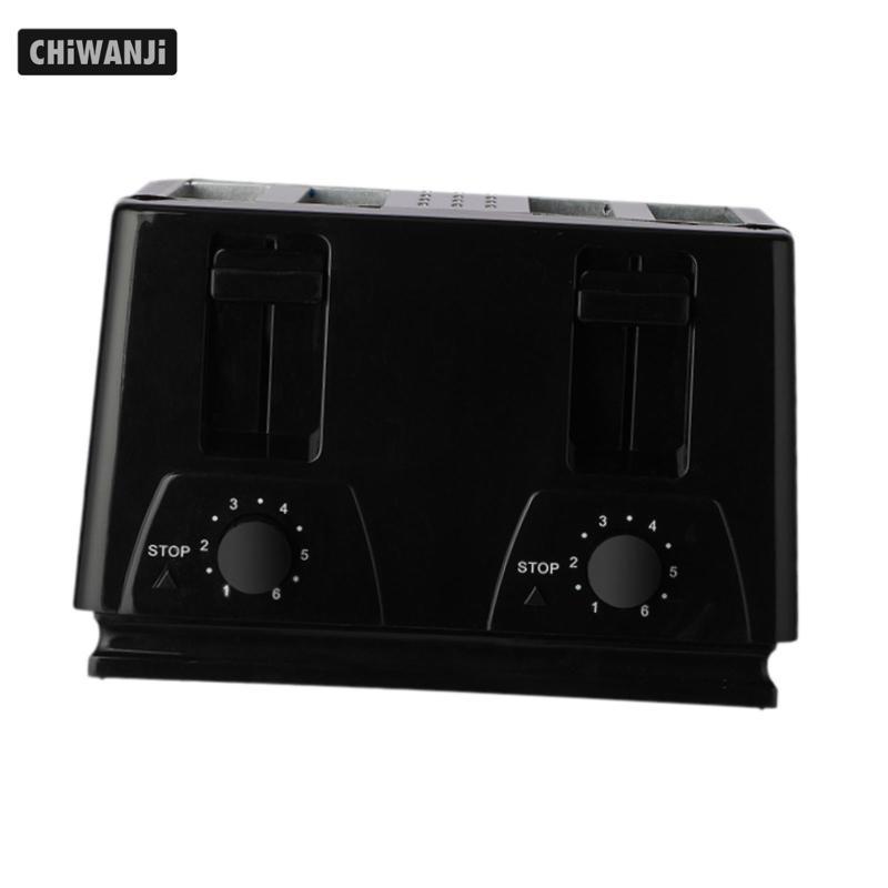 4 lát Máy nướng bánh mì đa chức năng Bảng điều khiển độc lập đôi tự động có thể điều chỉnh cho bánh quế Sandwich Bagels