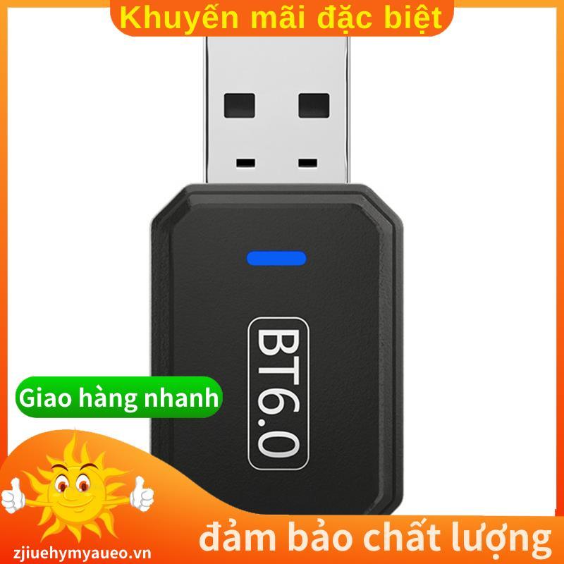 Bộ chuyển đổi Bluetooth 6.0 USB cho PC Bộ thu Bluetooth Dongle cho máy tính để bàn Loa máy tính xách