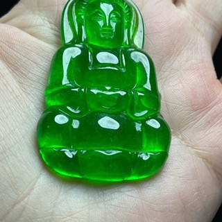 Mặt dây chuyền ngọc quan âm đá quý cao cấp, phù hợp nam nữ cho lễ hội Phật giáo