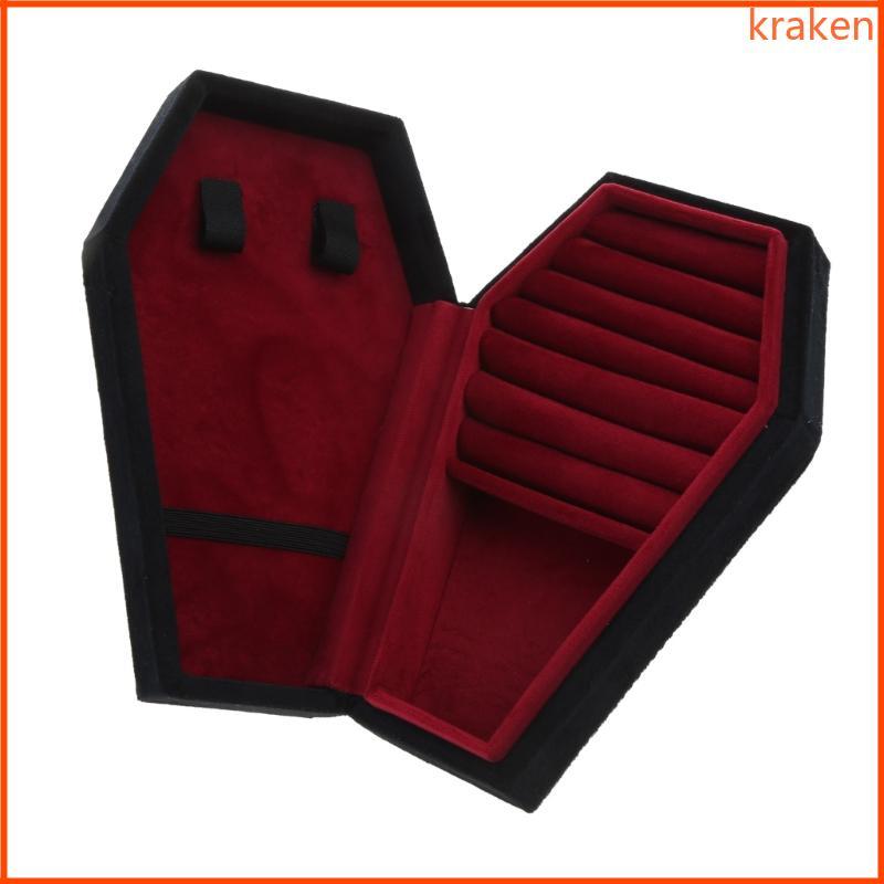 KRA Coffin Hình Nhung - Hộp Bảo Quản Trang Sức Halloween