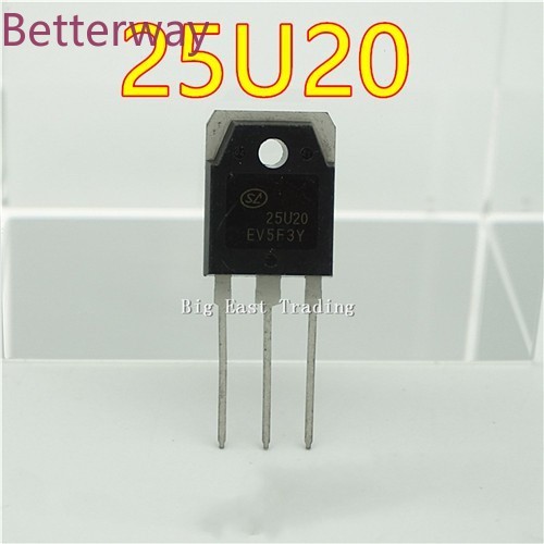 5 Chiếc 25U20 TO3P SFR25U20PN TO3P SFR25U20PNA Phục Hồi Nhanh Transistor Cho Máy Hàn Biến Tần Mới be
