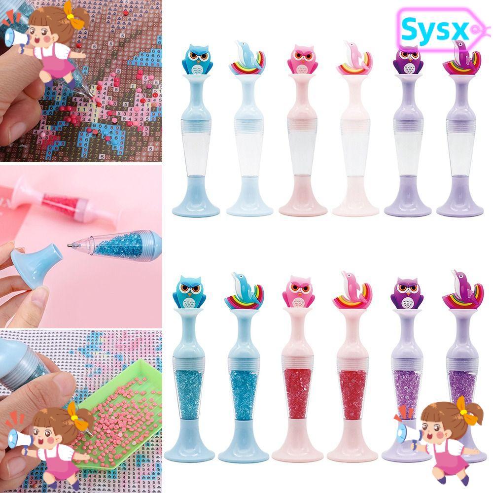 SYSX Diamond Painting Tool DIY Flower Pot Shape Cross Crystal Tranh kim cương 5D