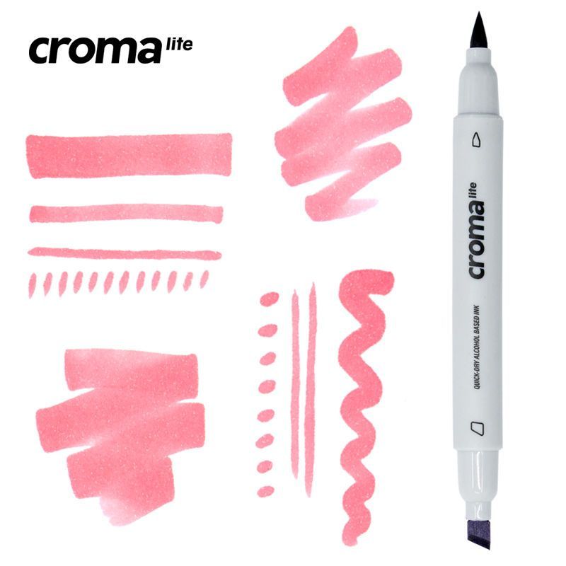 croma lite Bút marker cồn dầu đầu kép mềm rộng vẽ anime cho học sinh
