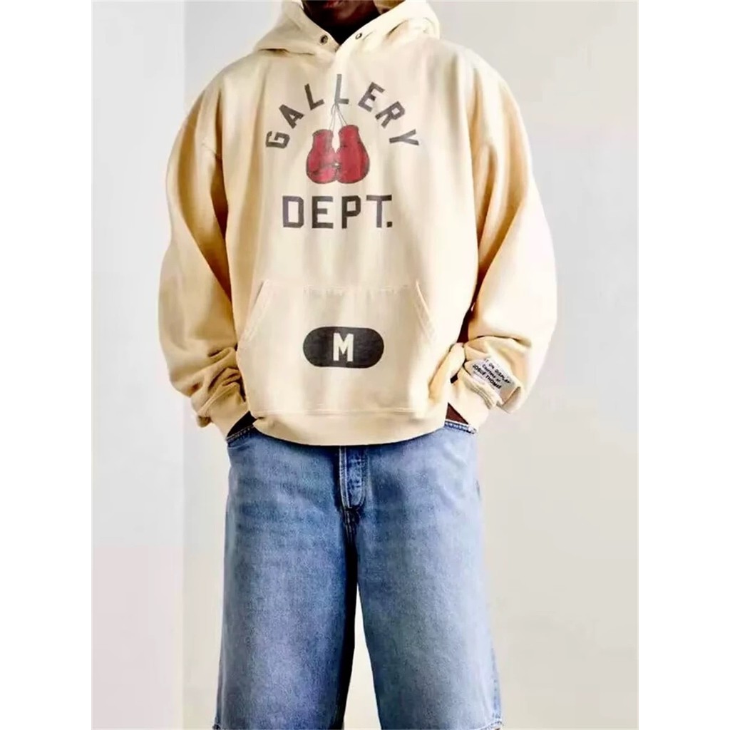 YXTW Gallery Dept Drive Trendy fashion letter boxing glove casual hoodie sweatshirt for men and wome