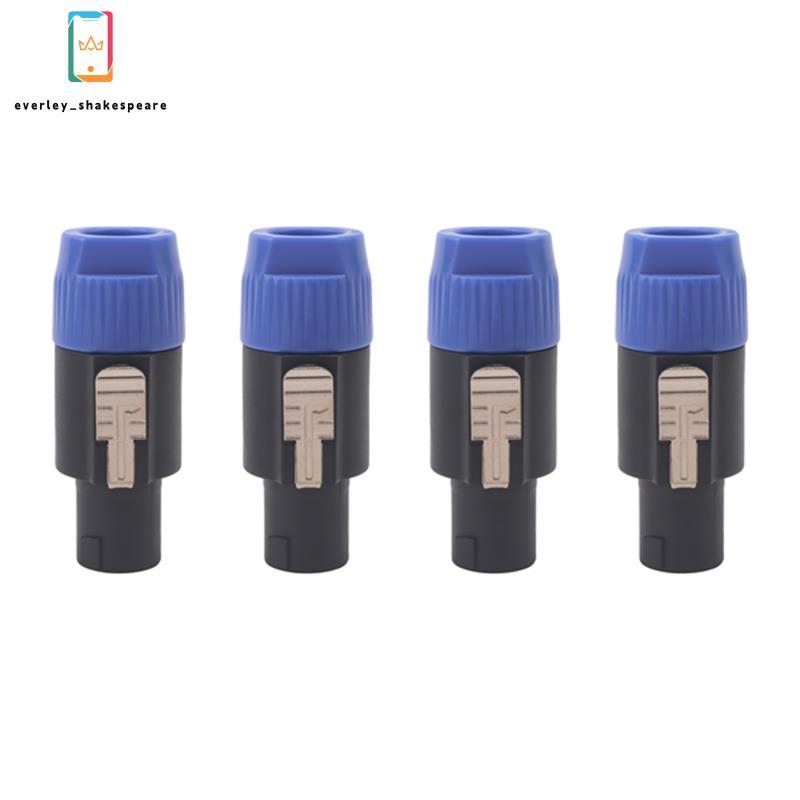 Loa Cắm Khóa Xoắn 4 Cực Loa Cắm Tương Thích Với Speakon NL4FC, NL4FX, NLT4X, NL2FC - 4 GÓI