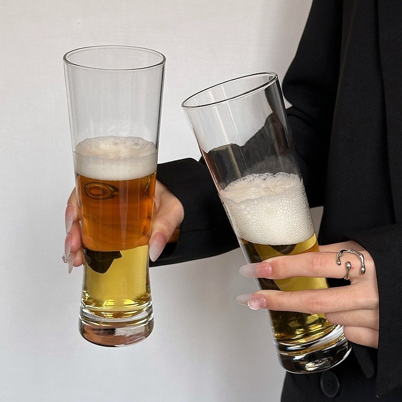 Influencer Craft Bia Bia Cốc Hộ Gia Đình Dung Tích Lớn 500ml Kính Dày Vẽ Bia Cốc Nhà Hàng Thanh Dedi