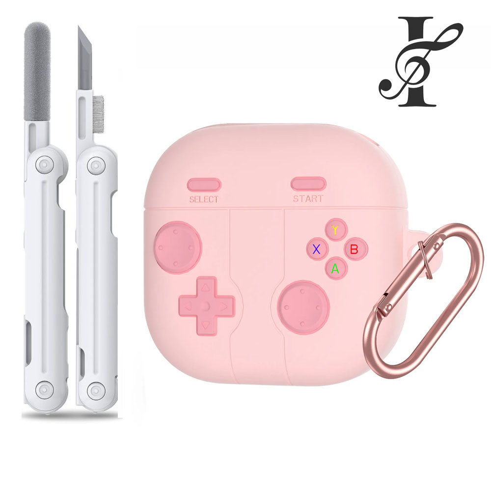 Vỏ trò chơi 3D + Bộ dụng cụ làm sạch cho Samsung Galaxy Buds 4 Pro / Galaxy Buds 4 (2026) / Galaxy B