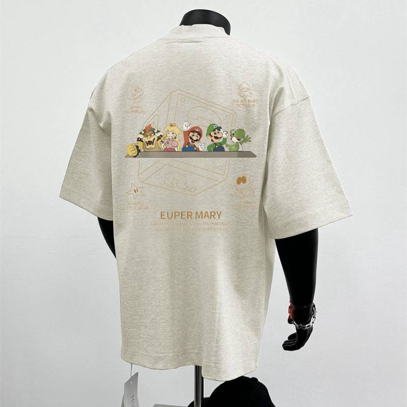 American Niche High Sense Printing Fashion Brand Short Sleeve T-shirt Men's Summer American Niche Hi