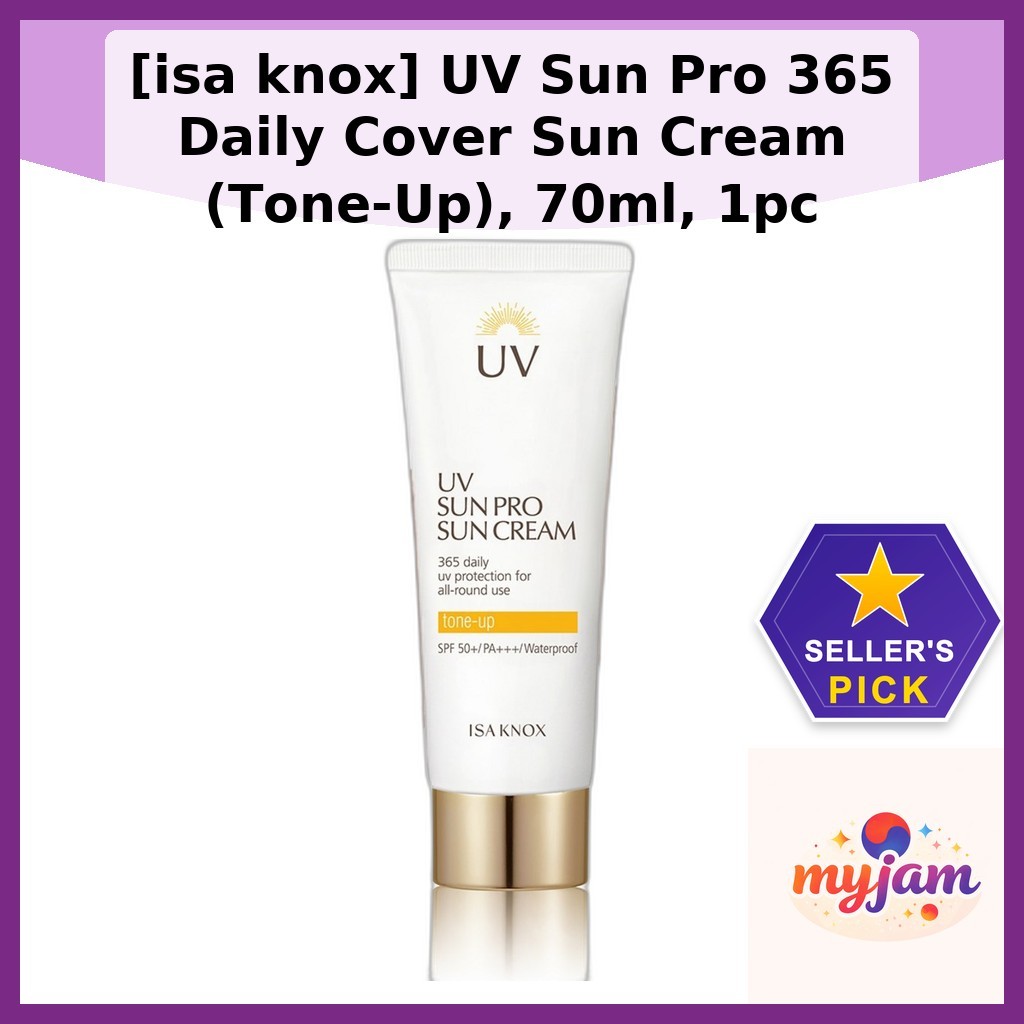 [isa knox] UV Sun Pro 365 Daily Cover Sun Cream (Tone-Up), 70ml, 1pc / Kem chống nắng Hàn Quốc / Tin