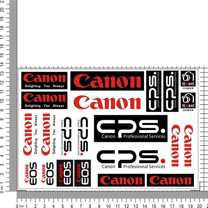 New Product#Suitable for Canon cameras logo Decorative waterproof stickers Canon Mirrorless camera m
