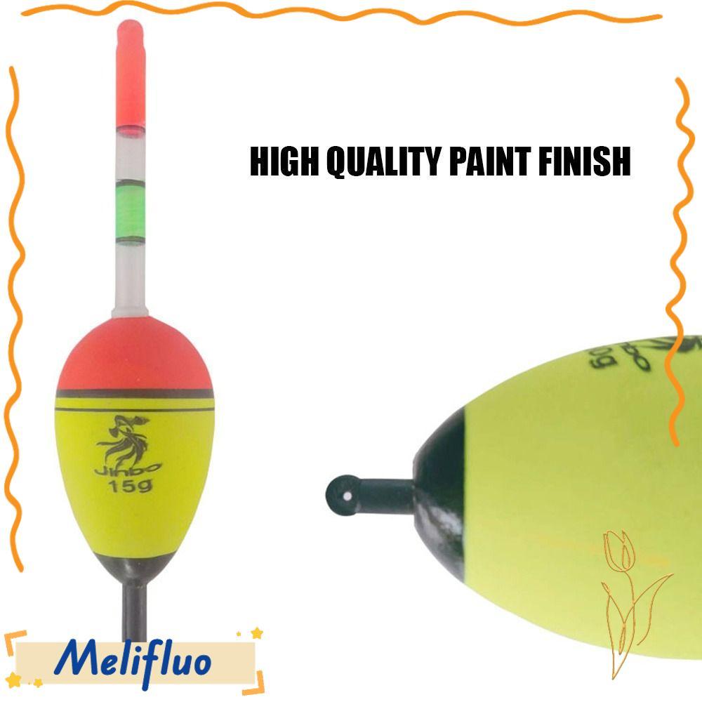 MELIFLUO Dạ Quang Phao, 10g-100g Câu Cá Đêm EVA Câu Cá, 2024 Đầu Tròn Đèn Đỏ Đá Câu Cá Đúc Dài Câu C