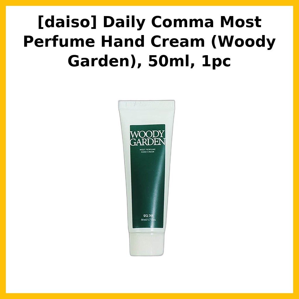[daiso] Daily Comma Most Perfume Hand Cream (Woody Garden), 50ml, 1pc / Kem dưỡng tay Hàn Quốc của K