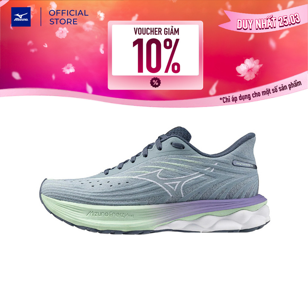 Giày Chạy Bộ Nữ Mizuno Wave Skyrise 6 - Xám - J1GD250921
