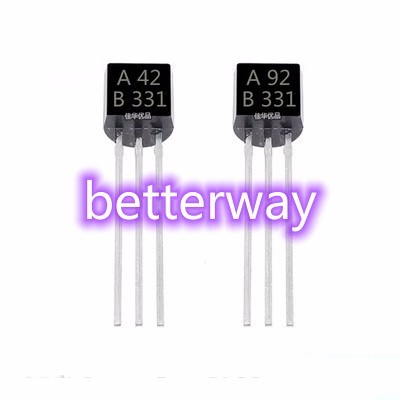 100 chiếc = 50 chiếc MPSA42 + 50 chiếc MPSA92 A42 A92 TO-92 triode bóng bán dẫn mới trên betterway