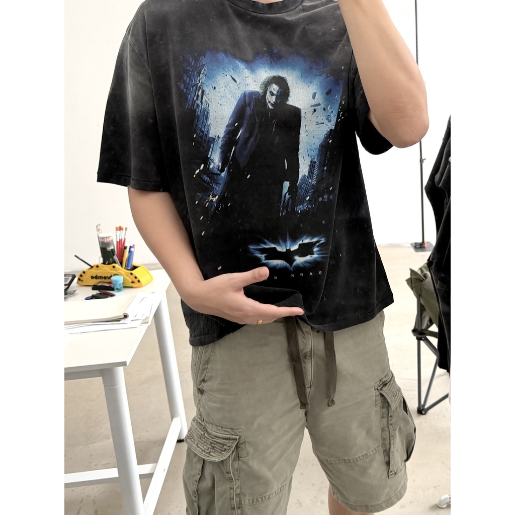 JRY1 Same style as Luhan's Saint Batman Dark Knight Joker American Style Sleeveless Vintage Printed 