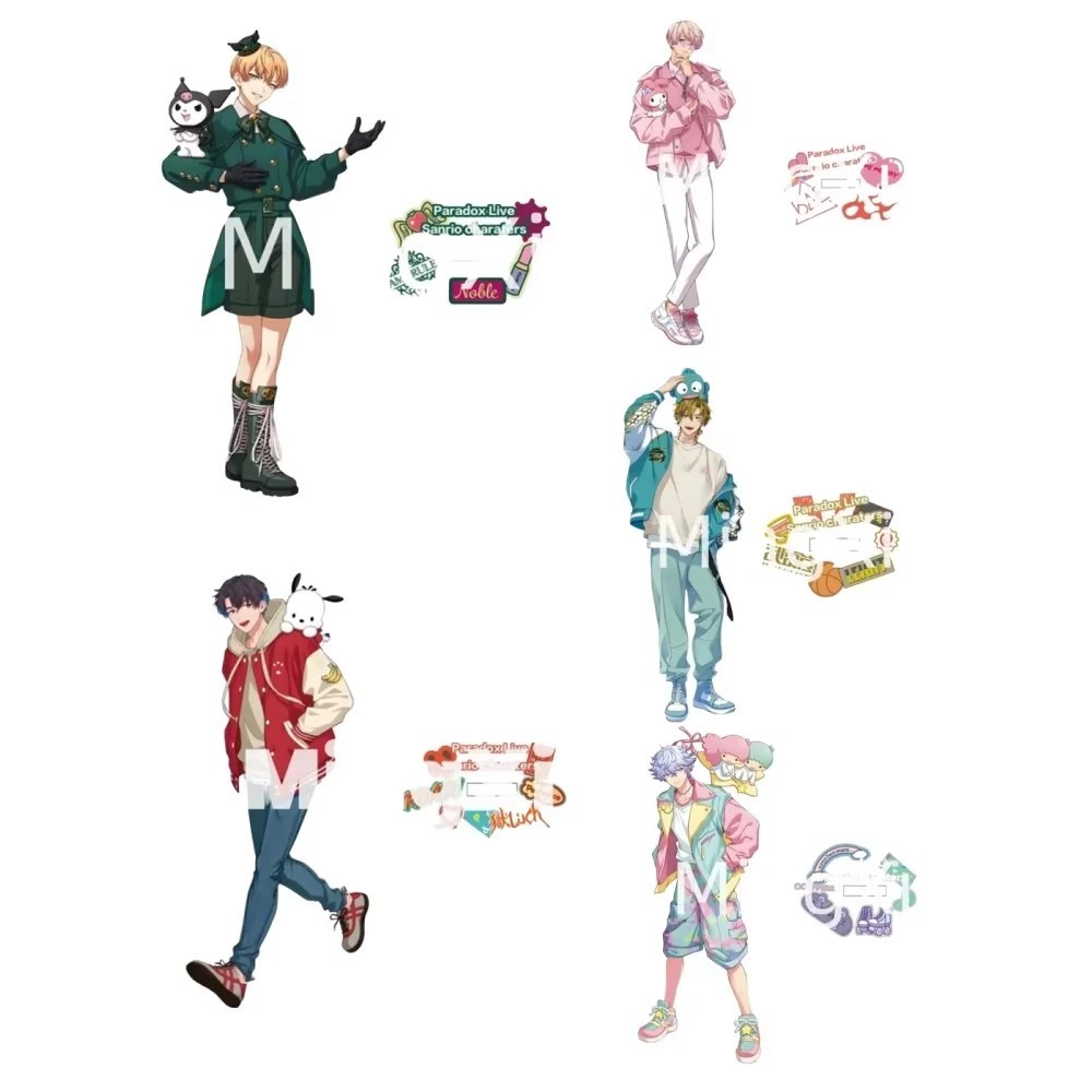 Standee Paradox Live mô hình anime Acrylic cao 15cm trang trí bàn học nhân vật Paradox Live Sanrio l