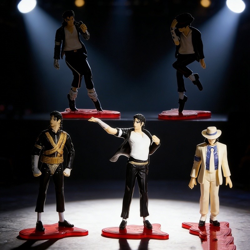 5 Michael Jackson Nhân Vật Michael Jackson Thần Tượng Bánh Búp Bê Mô Hình Con lắc Xoắn