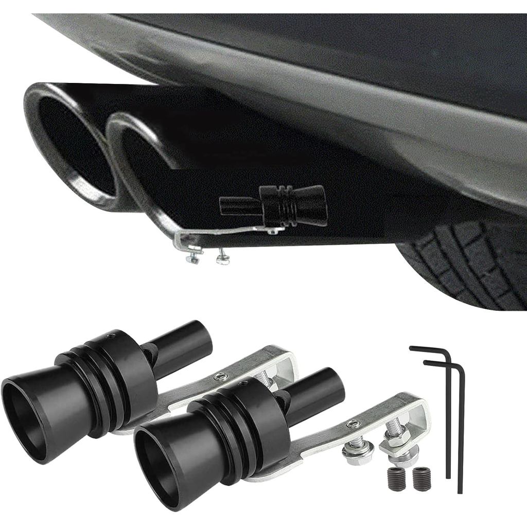 2 Chiếc Xe Turbo Còi, Hợp Kim Nhôm Đa Năng Turbo Còi, Kích Thước XL Hợp Kim Nhôm Đa Năng Turbo Ống X