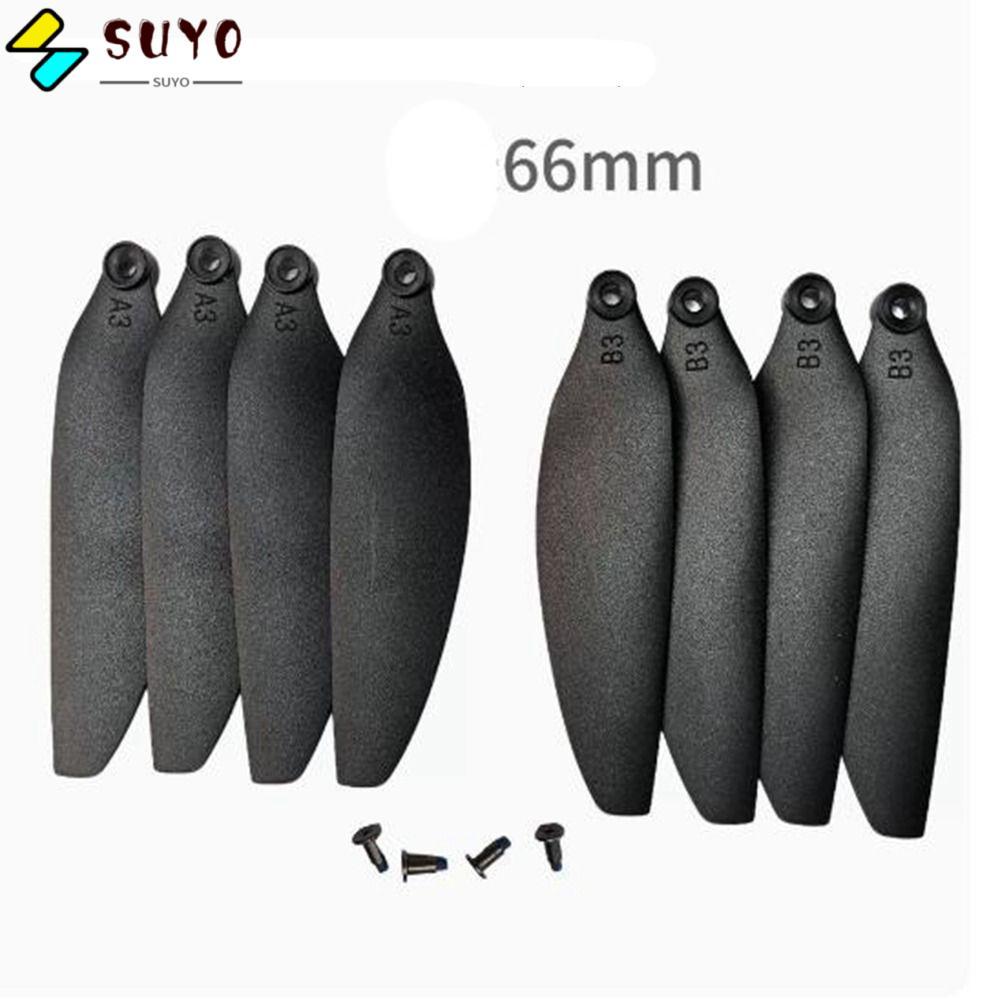 Phụ tùng máy bay không người lái điều khiển từ xa SUYO, Lưỡi cánh quạt gấp 58mm / 66mm màu đen, Lưỡi