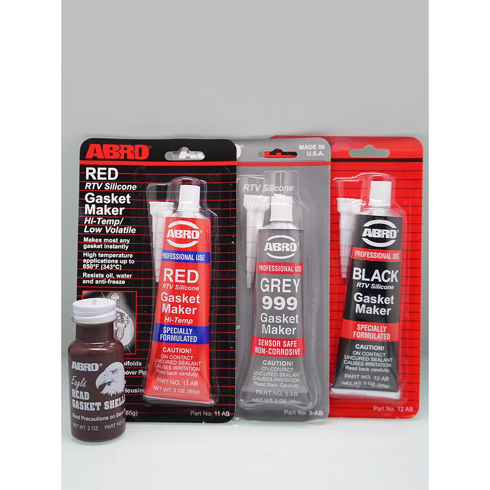 ABRO Chịu Nhiệt Độ Cao Động Cơ Ô Tô Truyền Động Sealant ABRO999, Nắp Van Và Chảo Dầu Sealant Đỏ Đen 