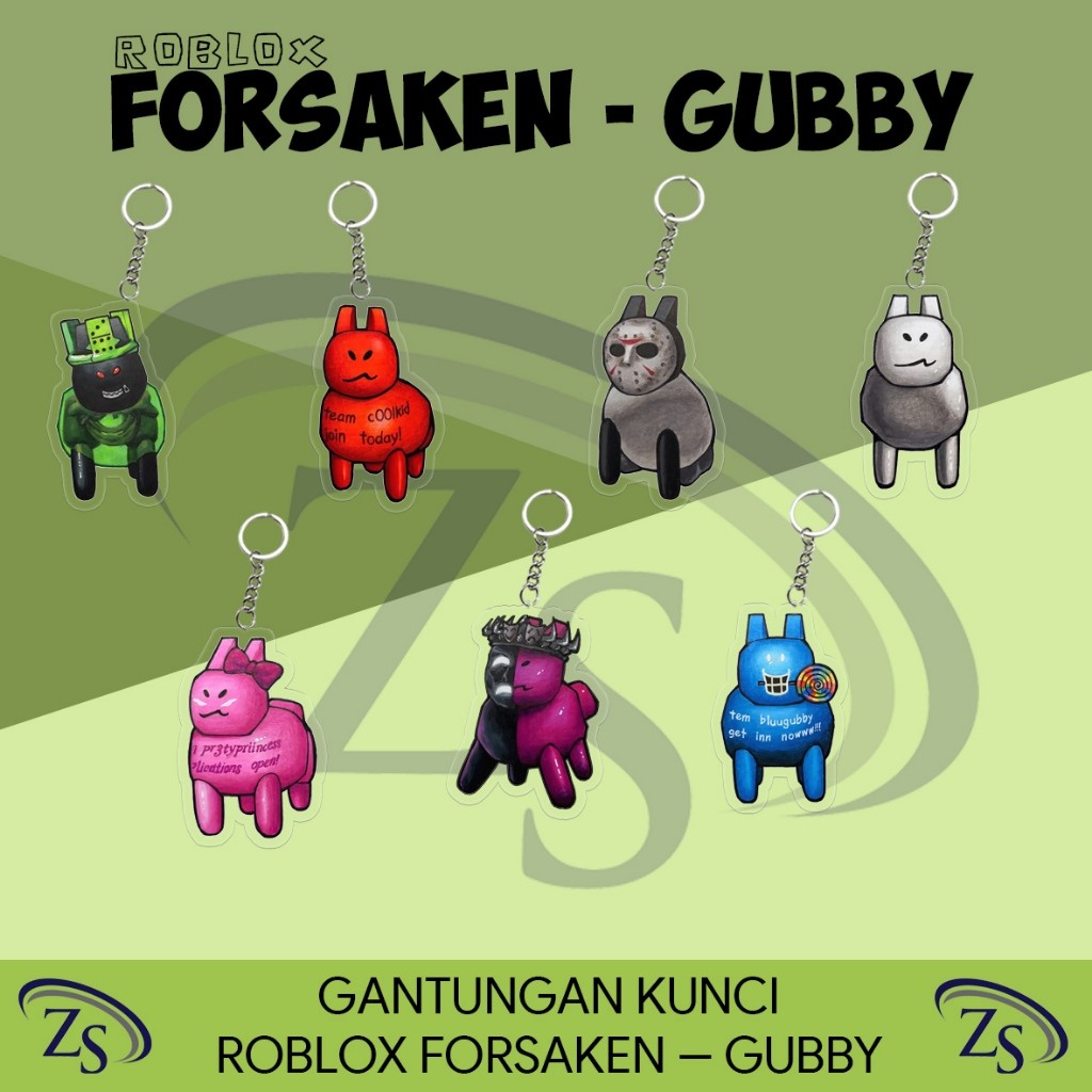 GANTUNGAN KUNCI AKRILIK KARAKTER ROBLOX FORSAKEN - GUBBY / GANTUNGAN KUNCI ROBLOX FORSAKEN / GANTUNG